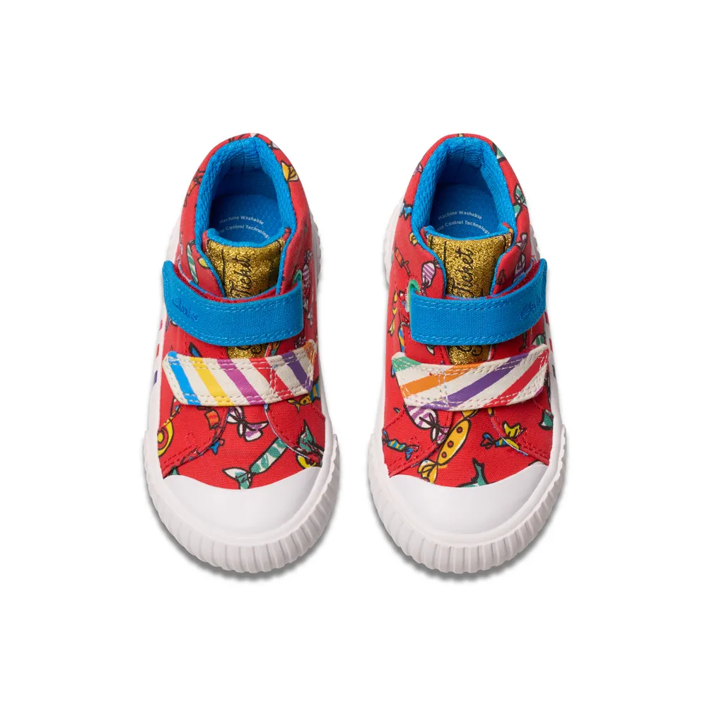 Clarks - RDFoxingHi T - Red Canvas - Canvas Shoes