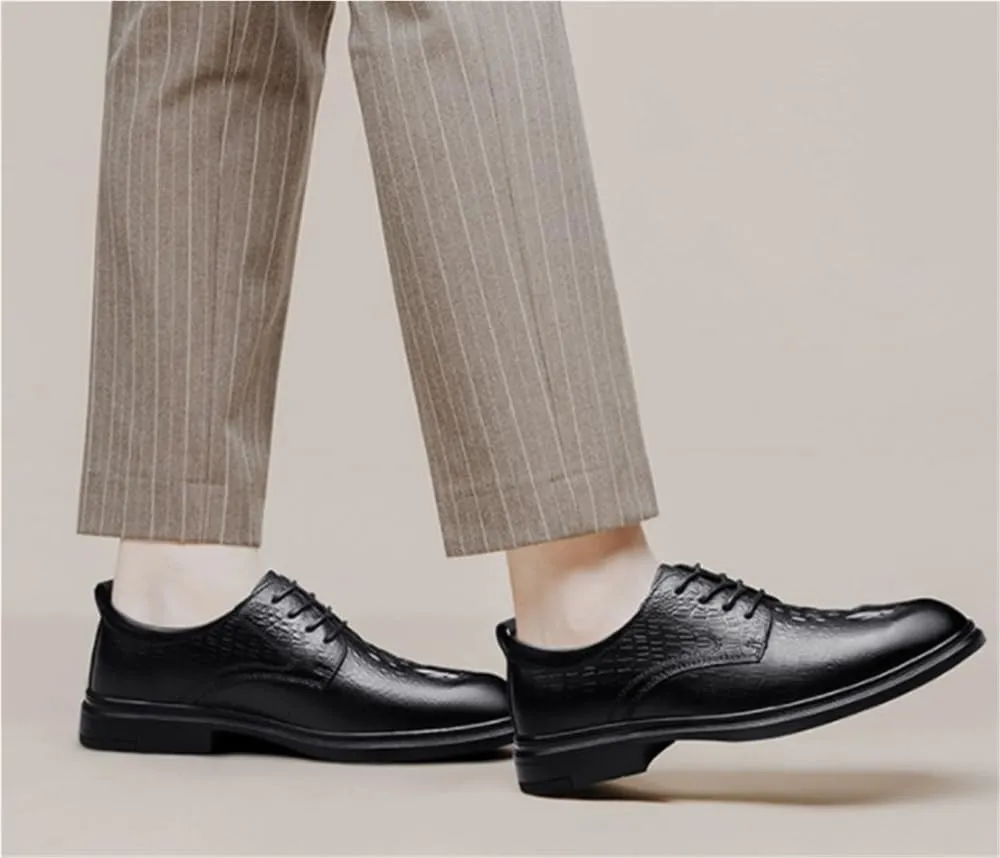 Classic Cap Toe Oxfords Lace Up Brogue Dress Shoes Lug Sole Casual Comfort Business Work Office Shoes