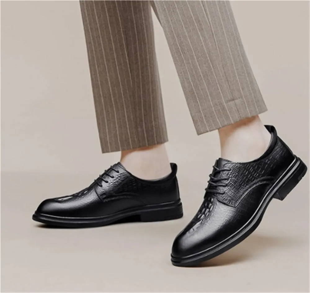 Classic Cap Toe Oxfords Lace Up Brogue Dress Shoes Lug Sole Casual Comfort Business Work Office Shoes