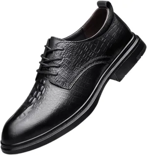 Classic Cap Toe Oxfords Lace Up Brogue Dress Shoes Lug Sole Casual Comfort Business Work Office Shoes