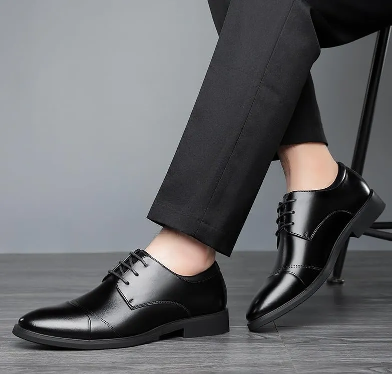 Classic Men's Leather Dress Shoes Genuine Leather Men Brogue Oxford Shoes