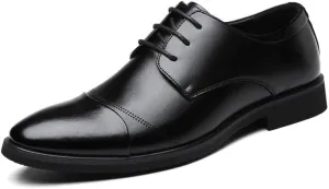 Classic Men's Leather Dress Shoes Genuine Leather Men Brogue Oxford Shoes