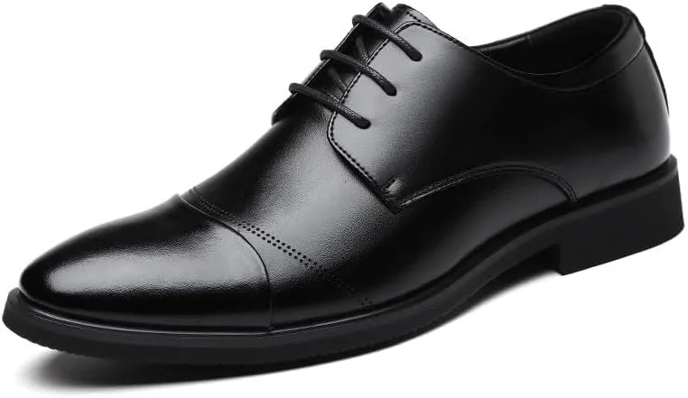 Classic Men's Leather Dress Shoes Genuine Leather Men Brogue Oxford Shoes