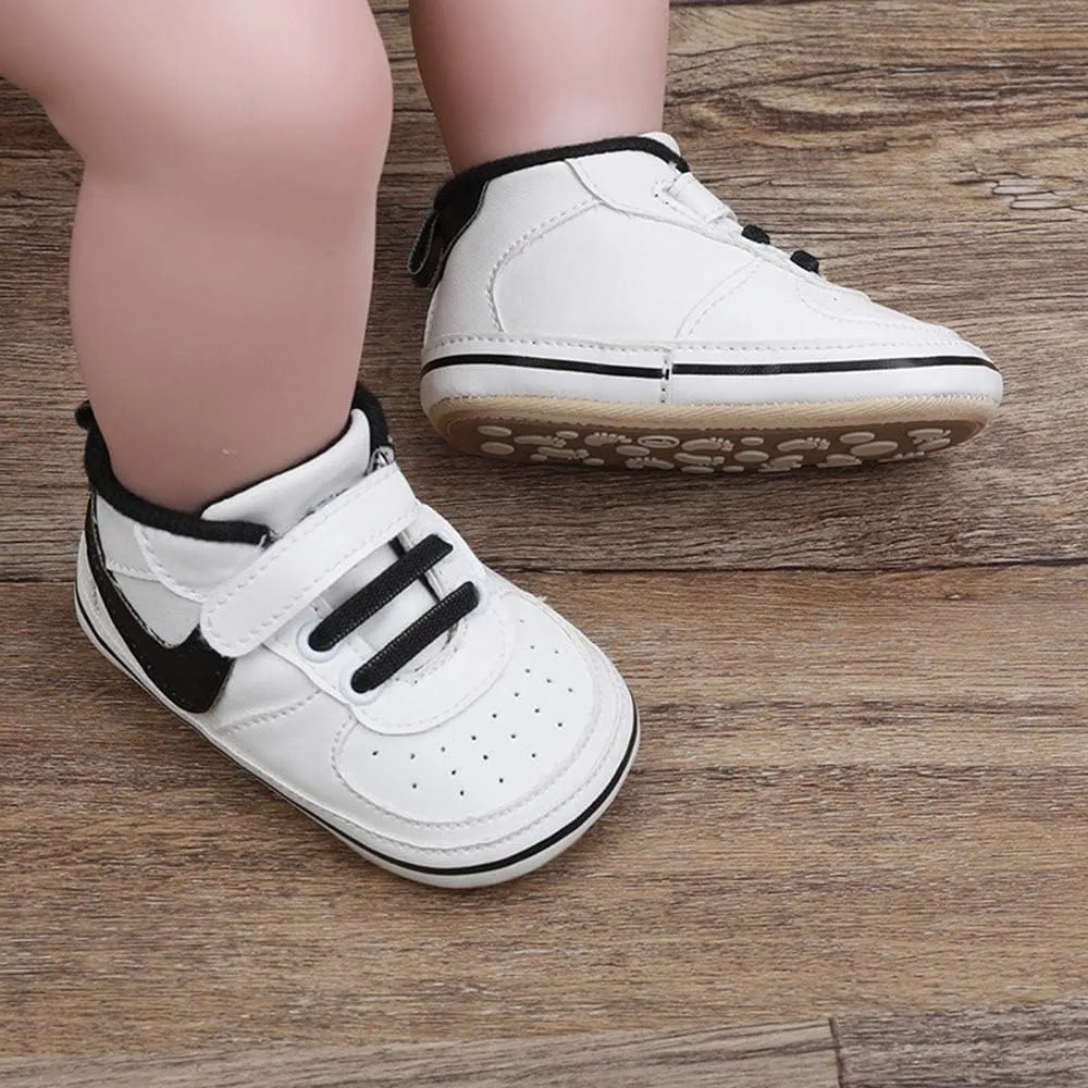 Clowora Unsex Baby Shoes Boys Girls Infant Sneakers Non-Slip Soft Rubber Sole Toddler Crib First Walker Lightweight Shoes