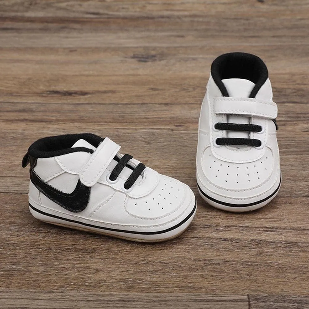 Clowora Unsex Baby Shoes Boys Girls Infant Sneakers Non-Slip Soft Rubber Sole Toddler Crib First Walker Lightweight Shoes