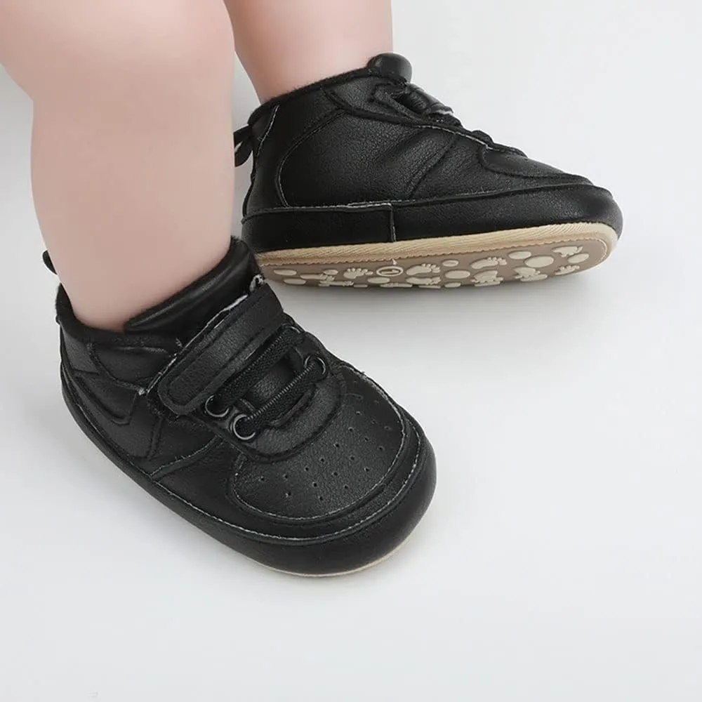 Clowora Unsex Baby Shoes Boys Girls Infant Sneakers Non-Slip Soft Rubber Sole Toddler Crib First Walker Lightweight Shoes