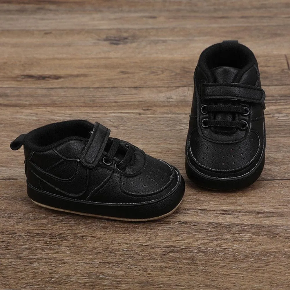 Clowora Unsex Baby Shoes Boys Girls Infant Sneakers Non-Slip Soft Rubber Sole Toddler Crib First Walker Lightweight Shoes