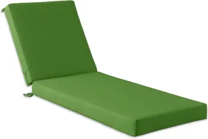 Codi Outdoor Lounge Chair Cushions, Chaise Cushion for Patio Furniture, Double Waterproof Fabric for Pool, Garden and Beach, 72 x 22.5 x 3.5 Inch 1PK Green