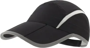 Connectyle Foldable Mesh Sports Cap with Reflective Stripe Breathable Sun Runner Cap