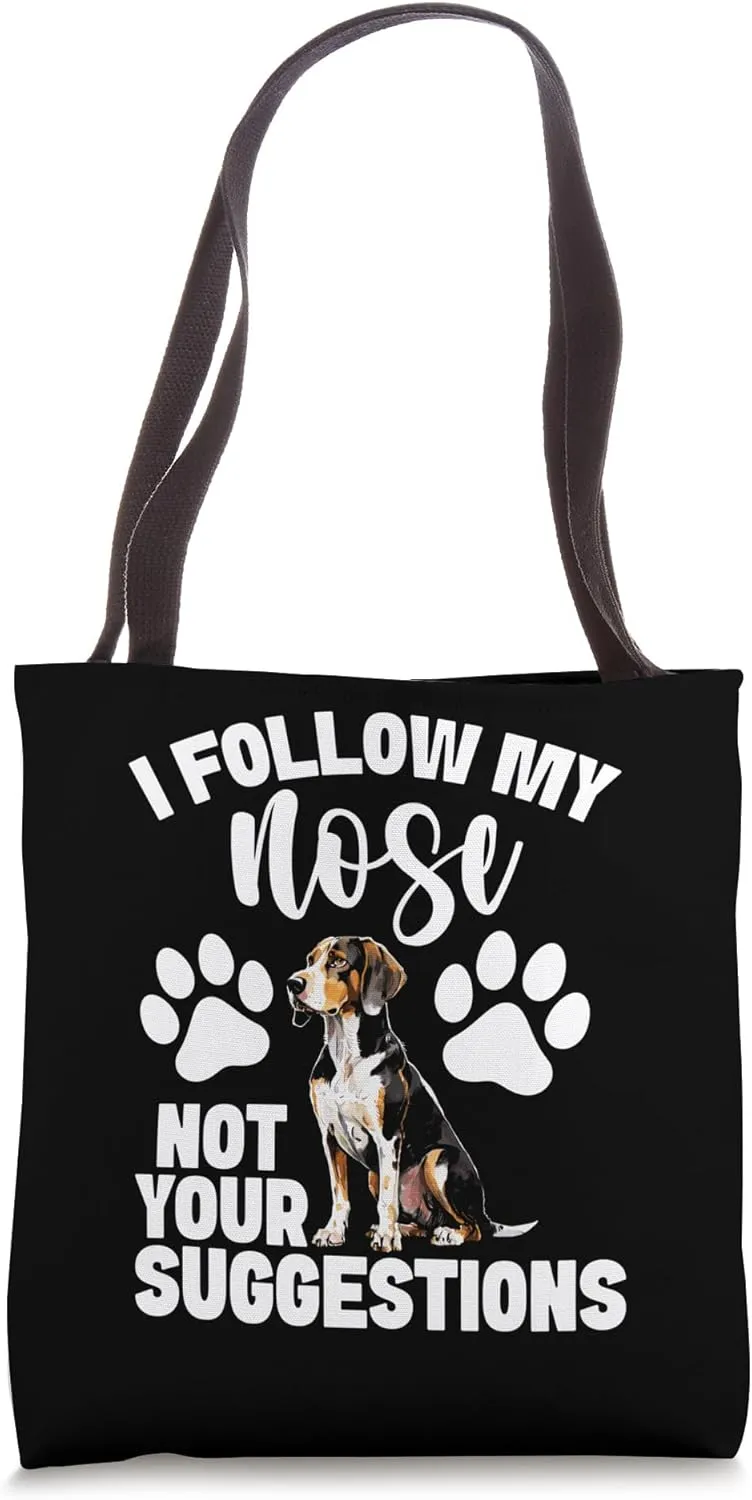 Coonhound Dog Lover I Follow Treeing Walker Coonhound Tote Bag