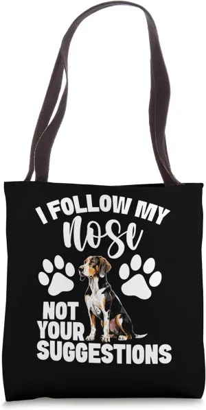 Coonhound Dog Lover I Follow Treeing Walker Coonhound Tote Bag