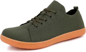 Couple Solid Color Wide Head Outdoor Barefoot Casual Shoes Breathable Comfortable Mens Sneaker Shoes with Arch Support