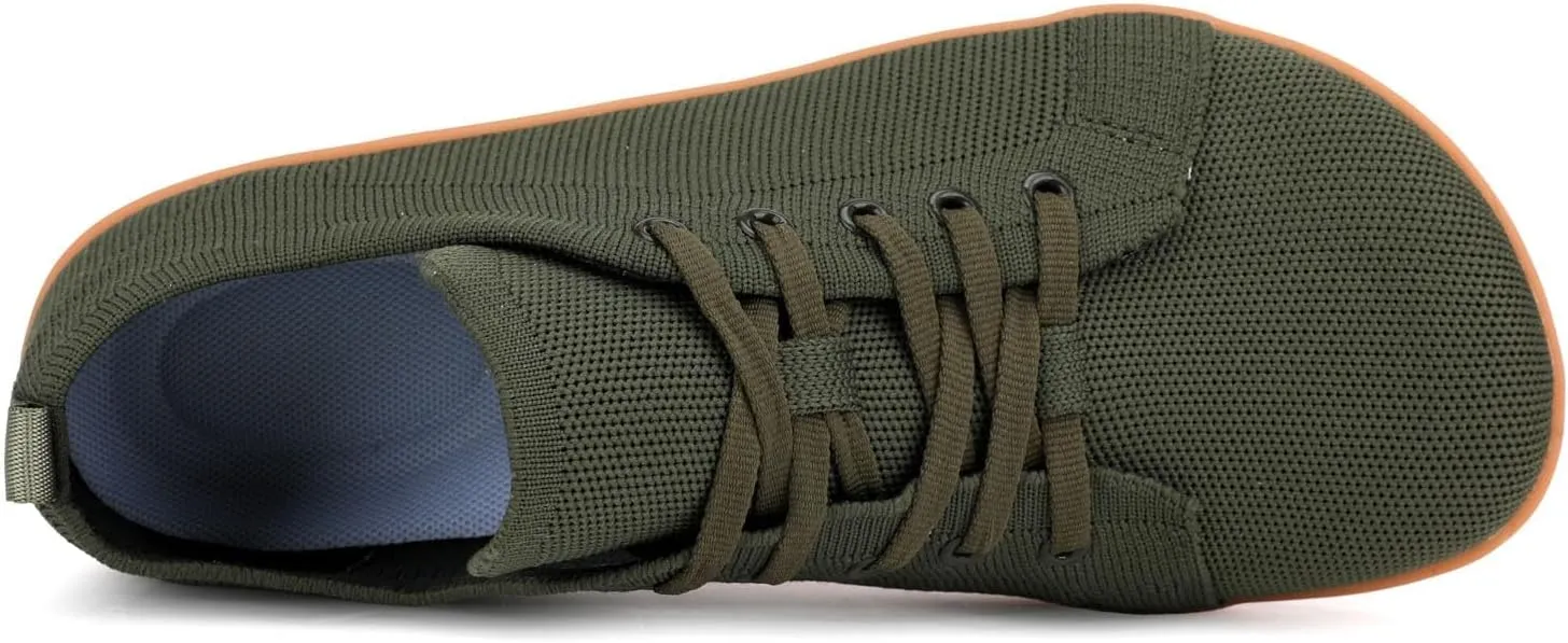 Couple Solid Color Wide Head Outdoor Barefoot Casual Shoes Breathable Comfortable Mens Sneaker Shoes with Arch Support