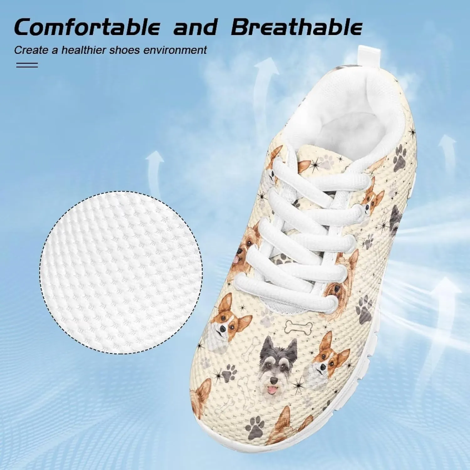 Cumagical Kids Casual Sneakers Breathable Upper Lightweight Running Shoes for Boys Girls