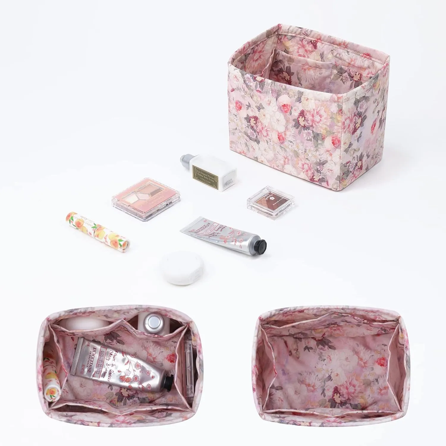 Custom Fit for Luxury Handbags Foldable Organizer Insert with Elegant Pattern, Perfectly Sized for Hermès Picotin 14/18/22/26 bags(PC22, Kaleidoscope)