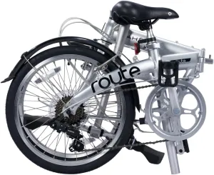Dahon Route 20 inch Folding Bike for Adults, 7 Speed Drivertrain by Shimano, Aluminum Frame Foldable Bicycle with V Brake