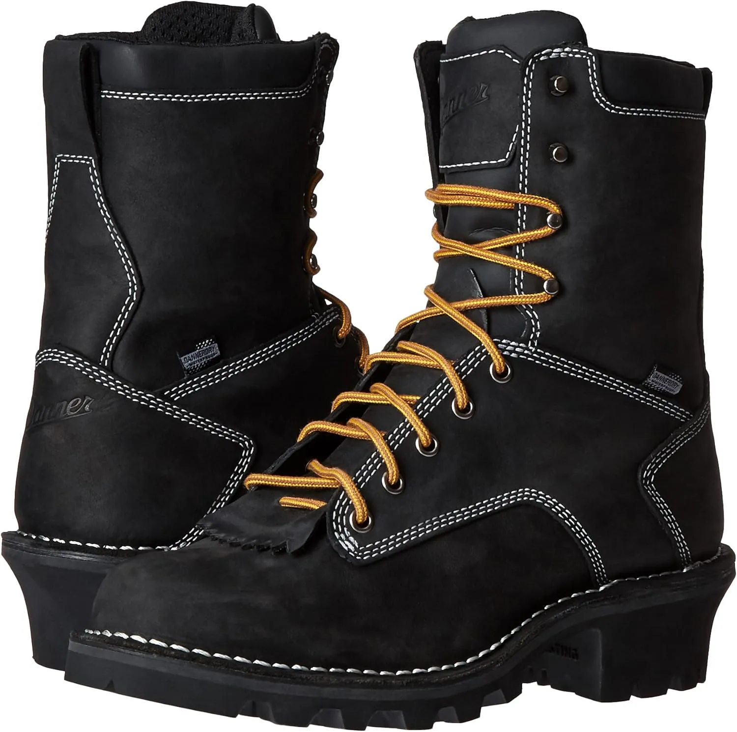 Danner Logger Boots for Men - Waterproof, Oiled Nubuck Leather on a Lightweight Platform with Vibram 360 Traction Outsole with 90-Degree Heel