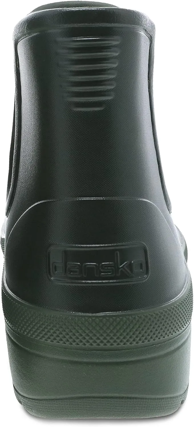 Dansko Women's Karmel Rain Boot - Comfort, Arch Support, Waterproof, Lightweight, Green, Ankle-High, Round Toe, 3.5-4.2
