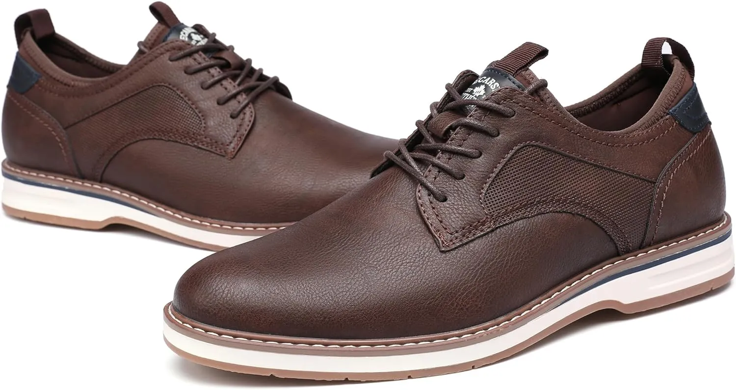 DECARSDZ Mens Dress Shoes Casual Oxford Shoes Business Formal Shoes Use for Business Social Gatherings Wedding Travel