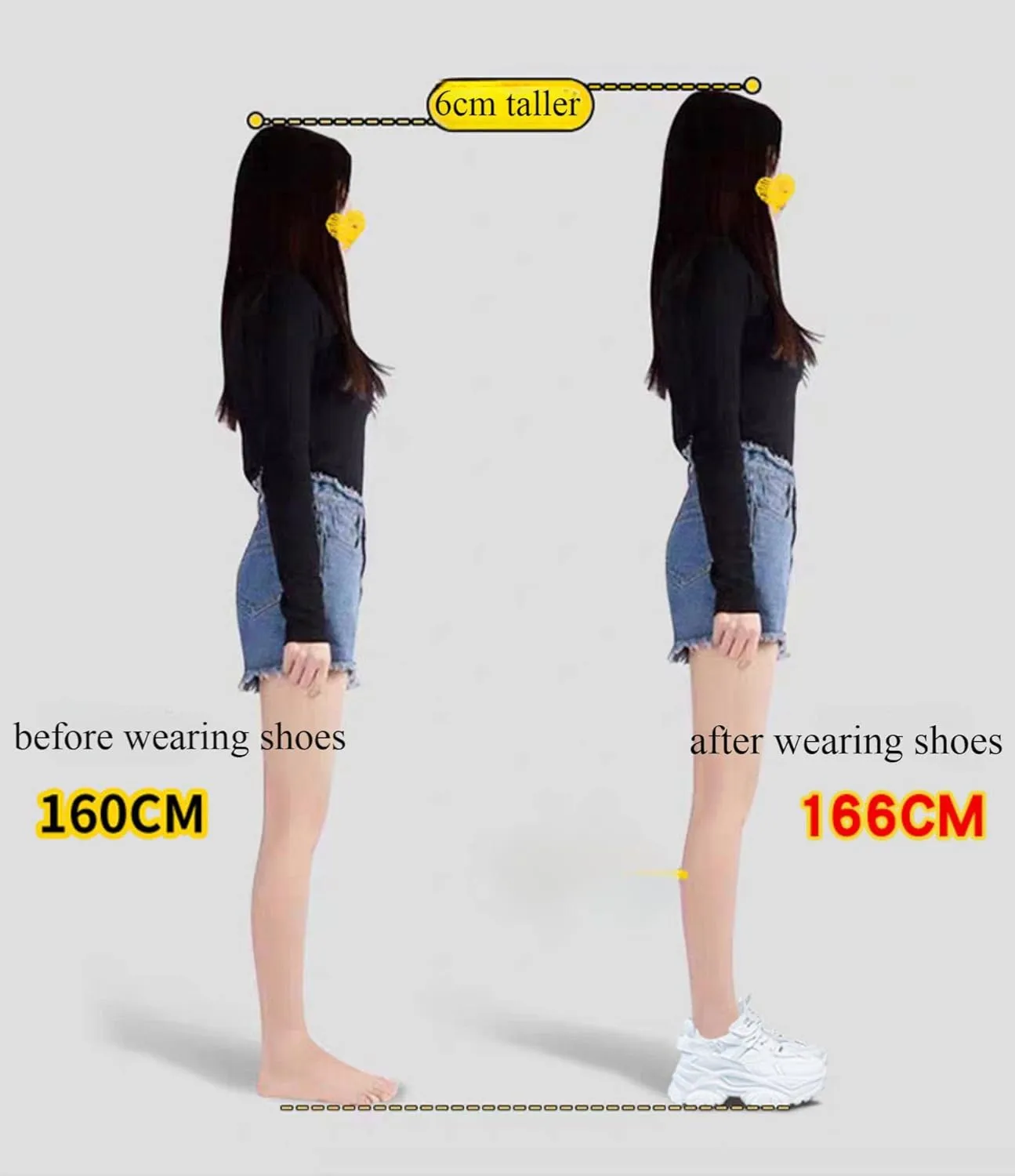 DevilAngel Women's White Platform Mesh Daddy Shoes, Solid Color Breathable Heightening Jogging Walking Sneakers