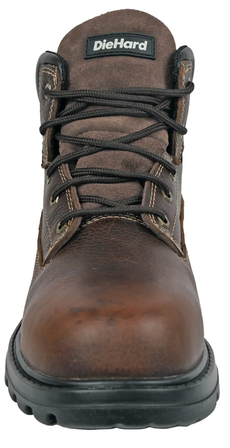 DieHard Mens Charger V2 CT WP SR Brown Leather Work Boots