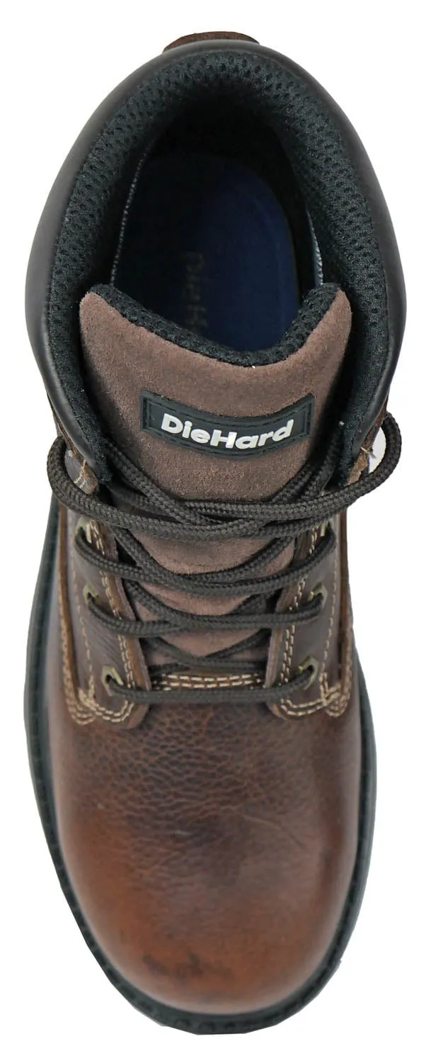 DieHard Mens Charger V2 CT WP SR Brown Leather Work Boots