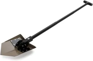 DMOS Delta Camping Shovel - American Made (Flat Dark Earth) - Overland Offroad Shovel for Camping, Overland, Van Life, Collapsible, Foldable, 3 Position Survival Shovel