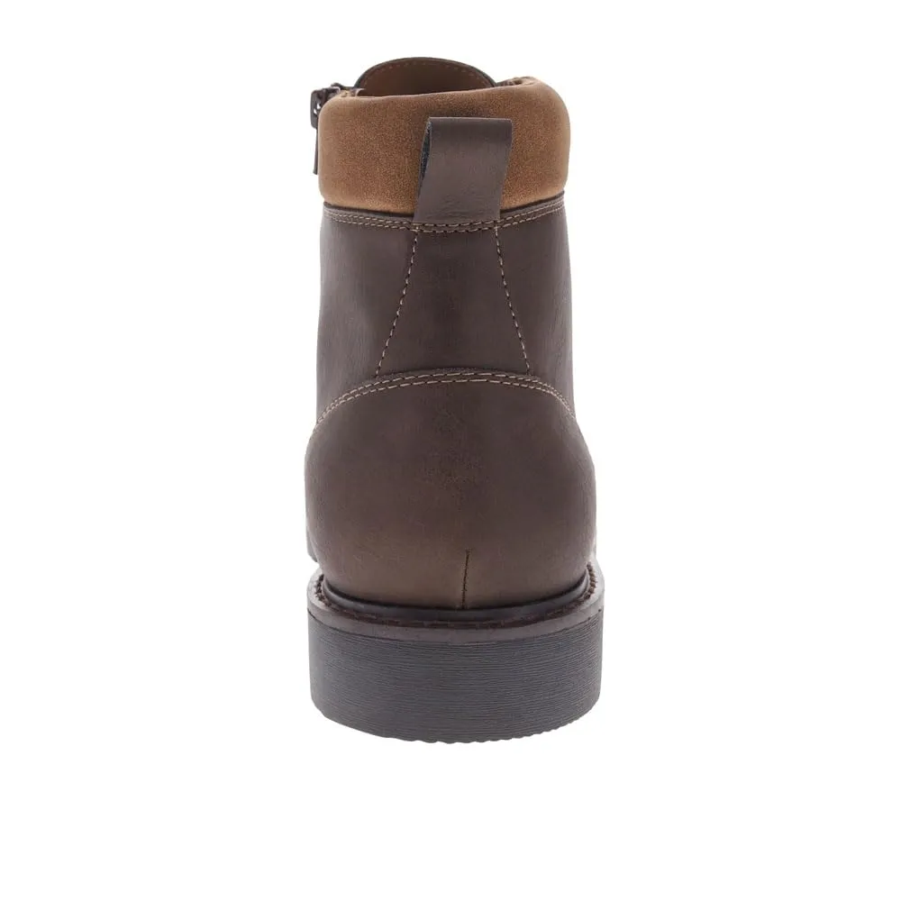 DOCKERS Mens Dudley Rugged Casual 7-Eyelet Captoe Boot, Dark Brown, 11 M