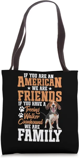 Dog Owner Pet Lover American Treeing Walker Coonhound Tote Bag
