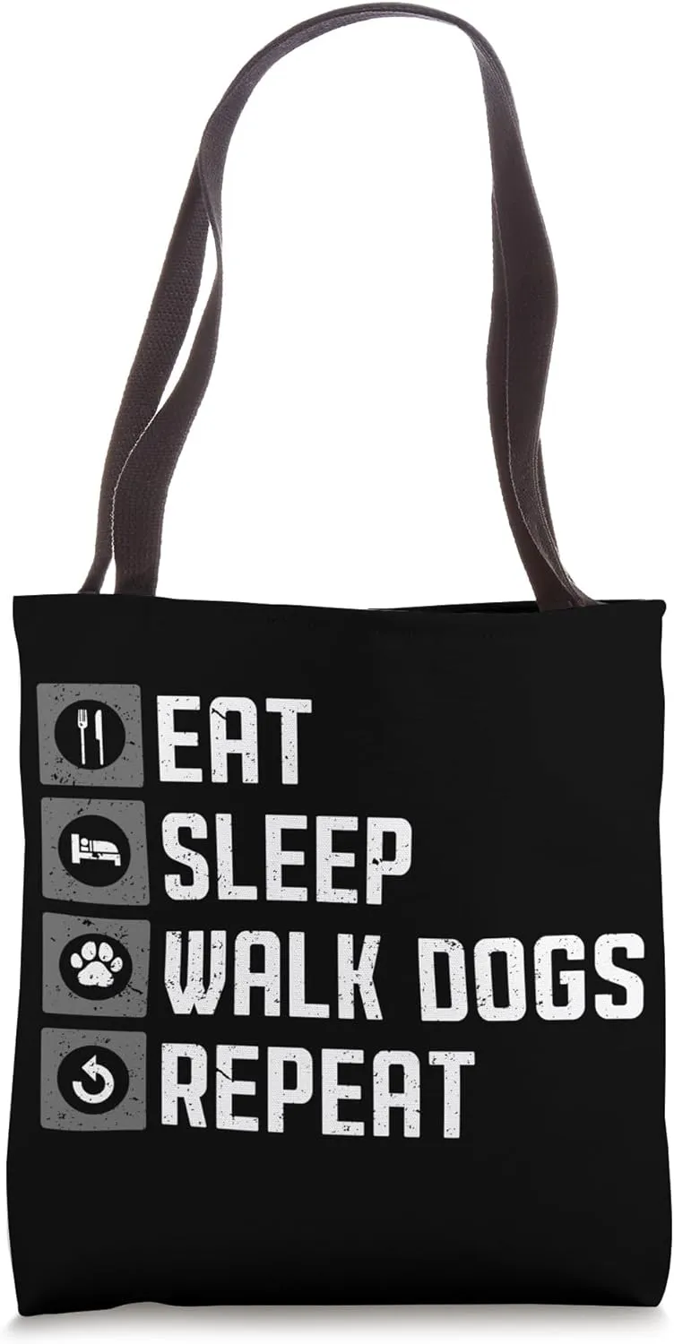 Dog Walker Professional Pet Sitter Eat Sleep Walk Dogs Tote Bag