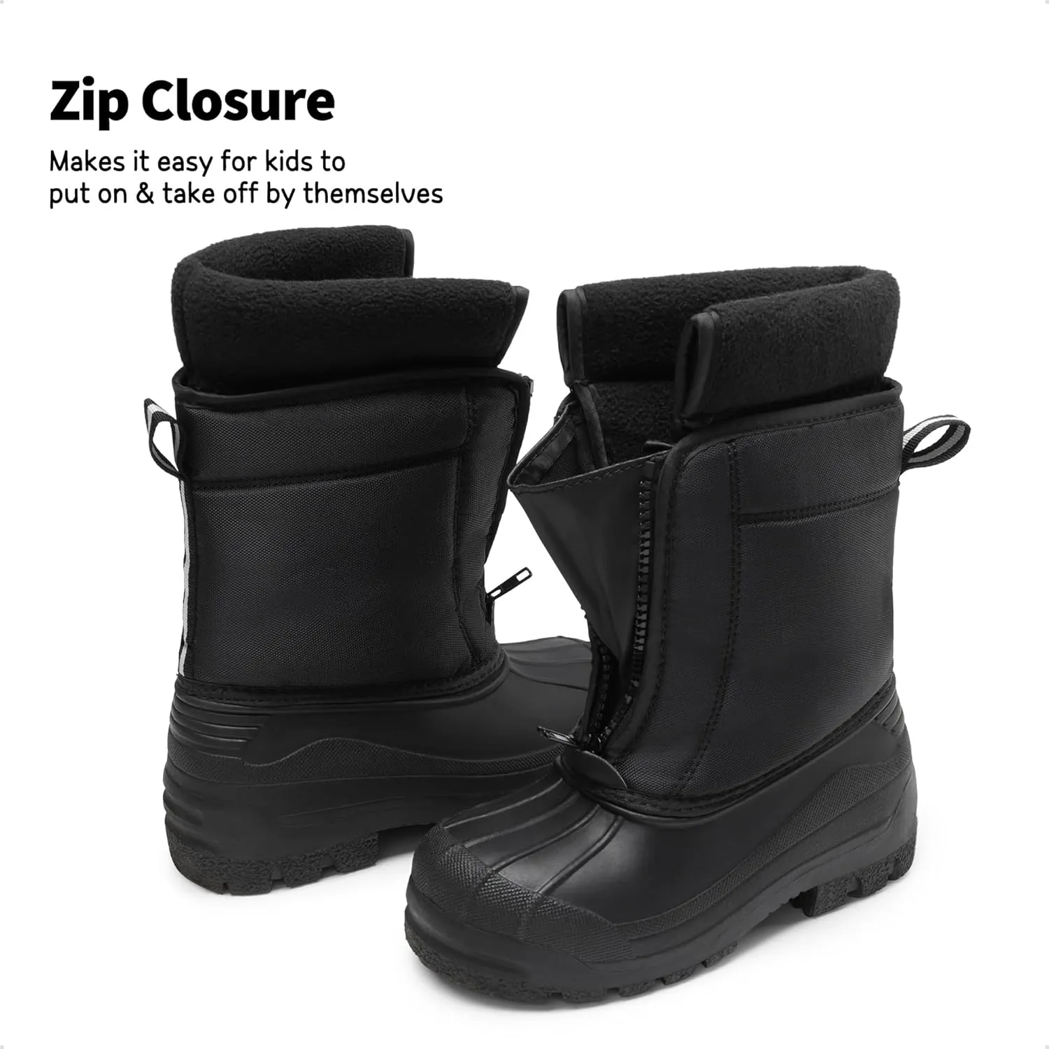 DREAM PAIRS Boys Girls Waterproof Winter Snow Boots