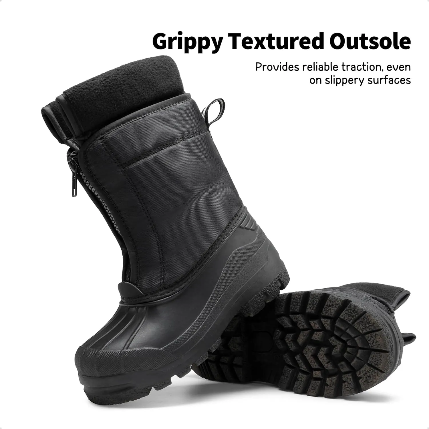 DREAM PAIRS Boys Girls Waterproof Winter Snow Boots