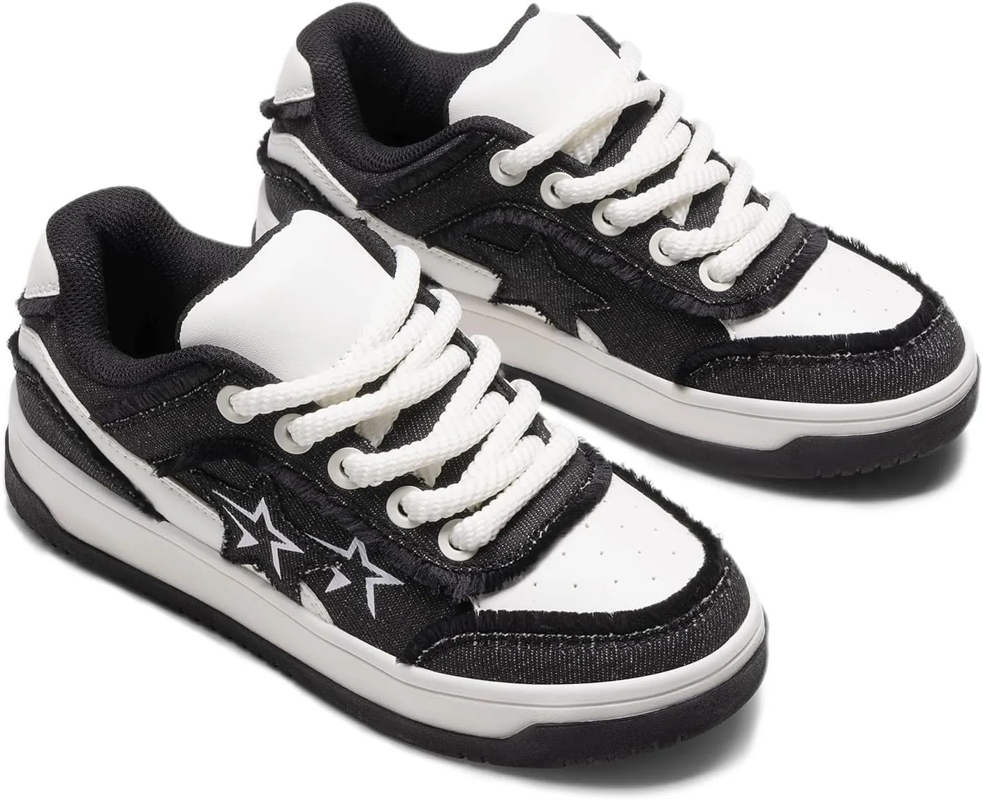 DREAM PAIRS Women's Sneakers Walking Lace-Up Comfortable Casual Rube Flat Low-Top Fashion Sneakers Shoes.