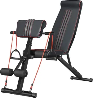 Dumbbell Bench Multifunctional Foldable Sit-ups Fitness Equipment Home Adjustable Auxiliary Device Supine Board Fitness Bench Full Body Incline