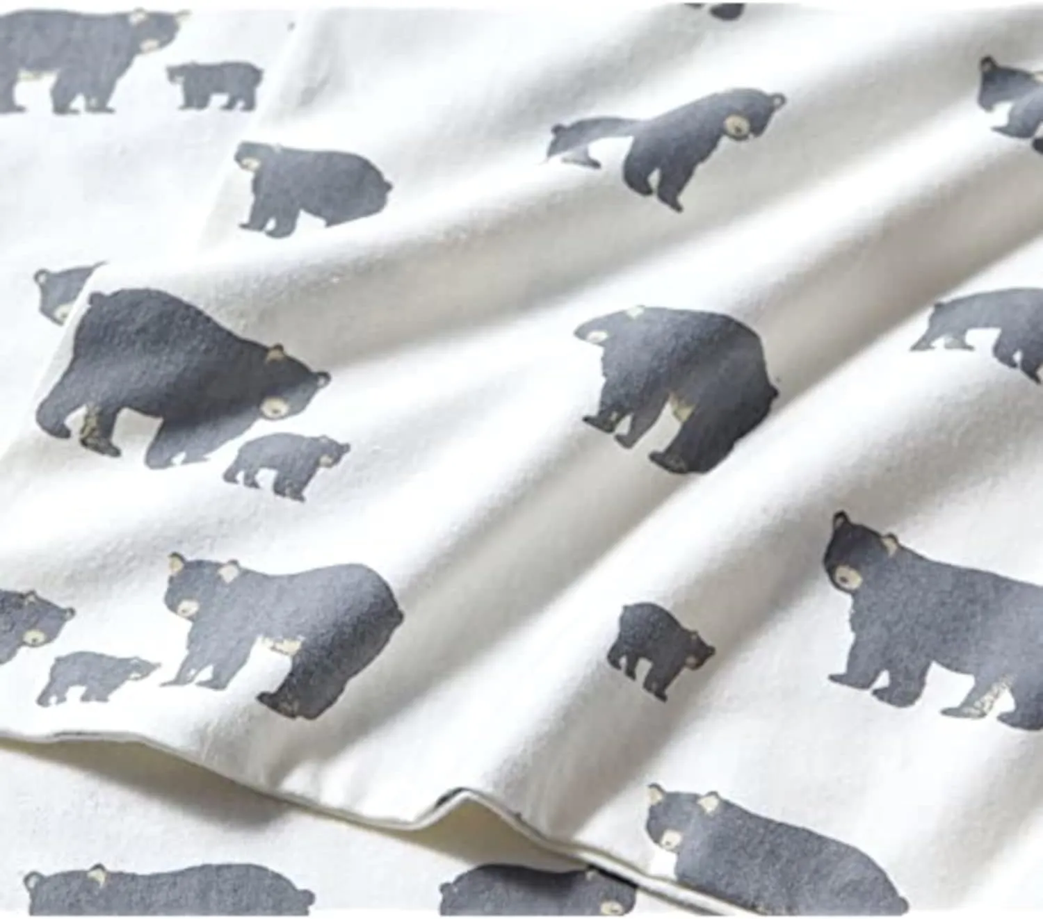 Eddie Bauer - Twin Sheet Set, Warm Breathable Cotton Flannel Bedding with Deep Pockets, Brushed for Extra Softness, Cozy Home Decor, Oeko-Tex Certified (Bear Family, Twin)
