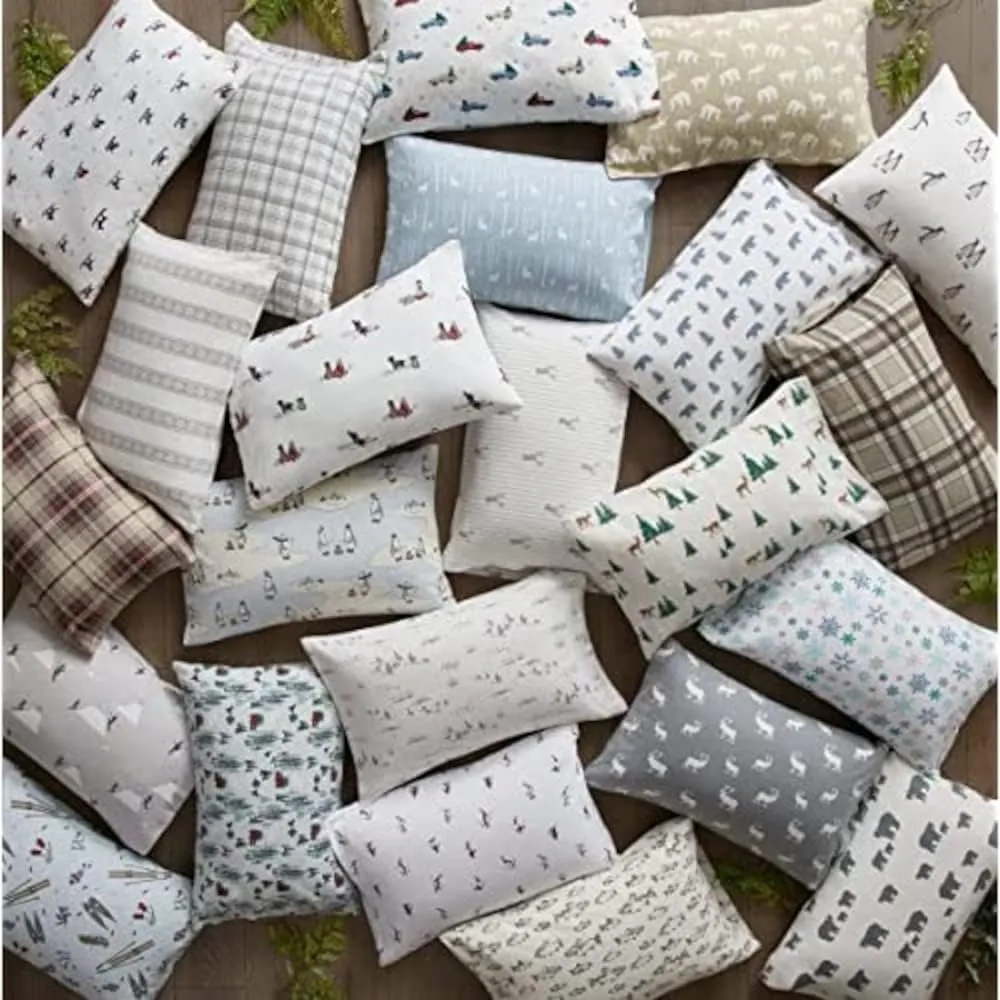 Eddie Bauer - Twin Sheet Set, Warm Breathable Cotton Flannel Bedding with Deep Pockets, Brushed for Extra Softness, Cozy Home Decor, Oeko-Tex Certified (Bear Family, Twin)