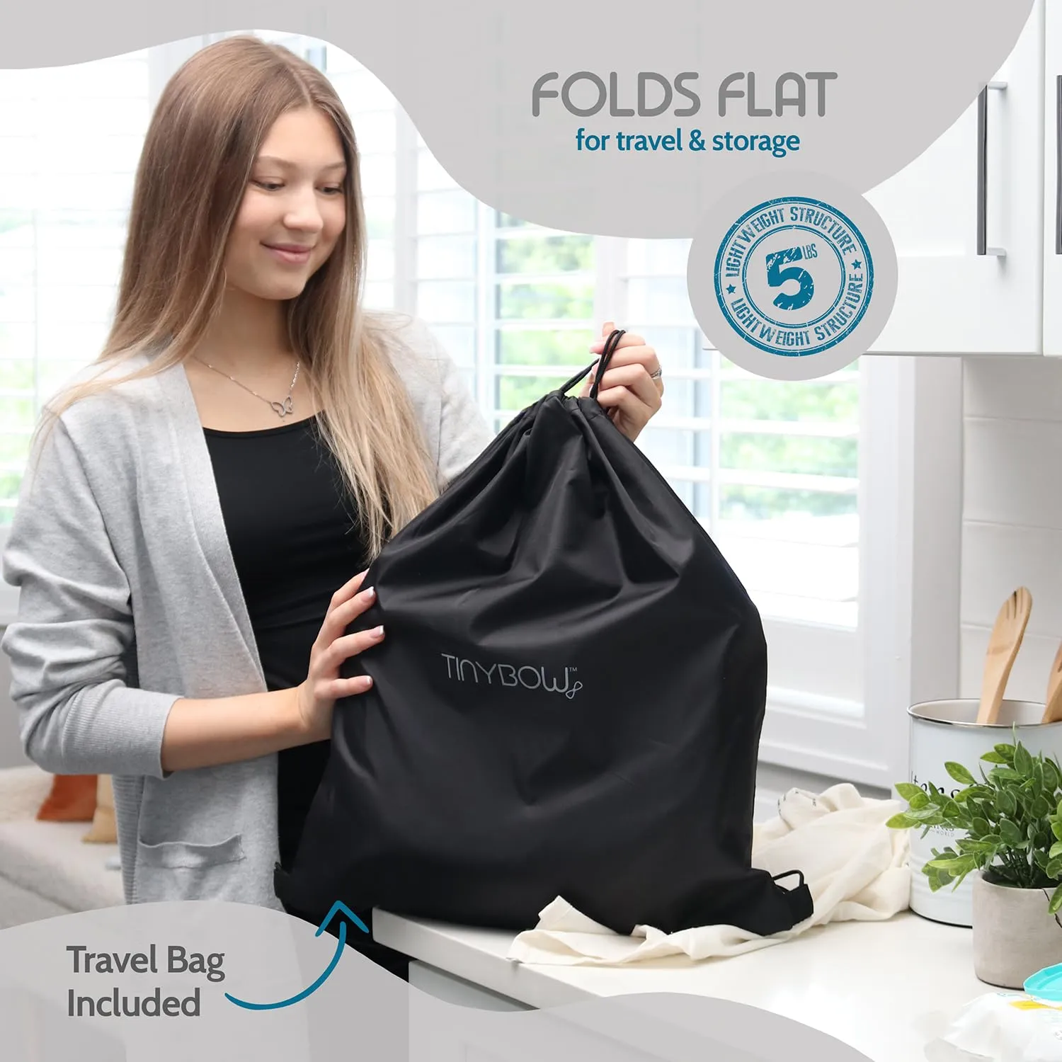Elegant Faux Leather Hook-On High Chair for Baby - Portable Baby Seat for Eating, Travel and Table Attachment