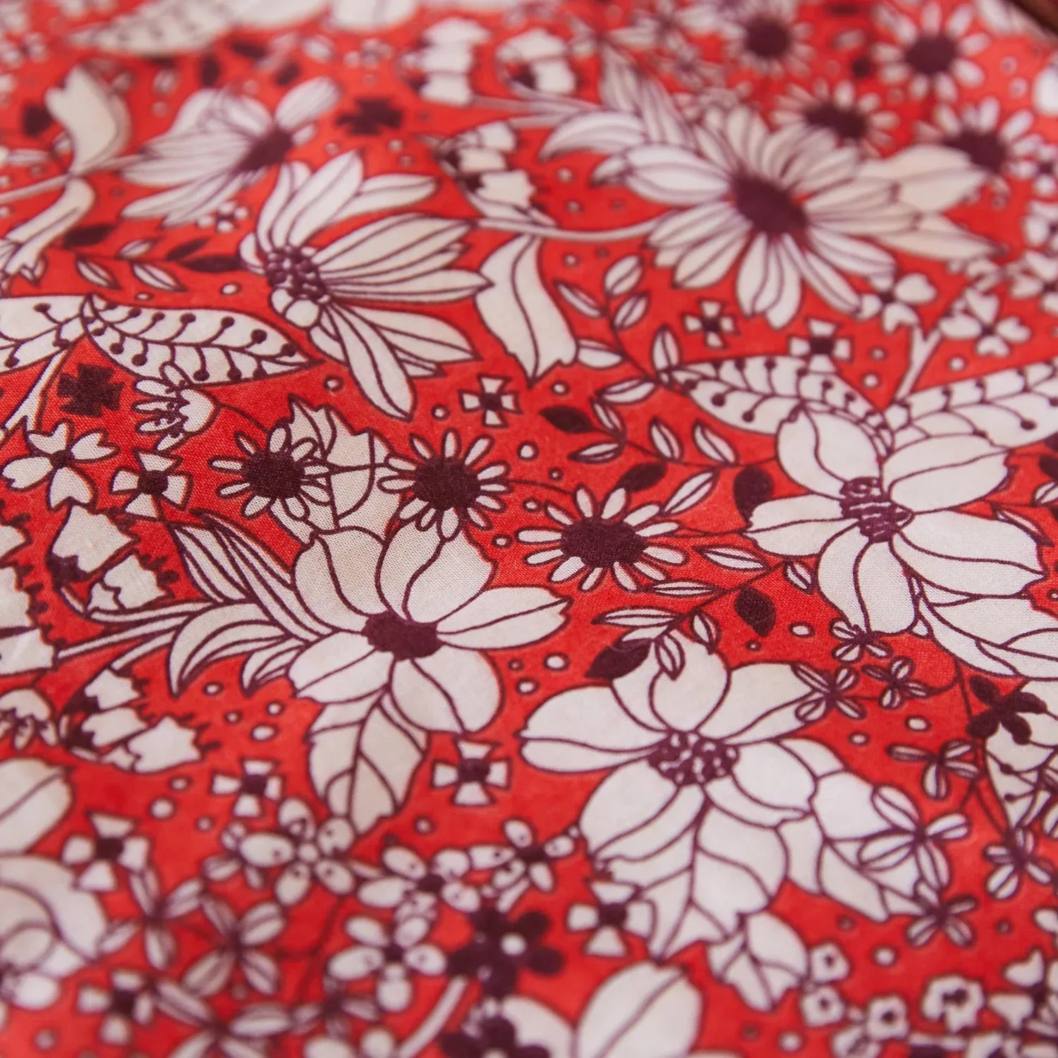 Evette Cotton Sheet - Scarlet Flat Sheet