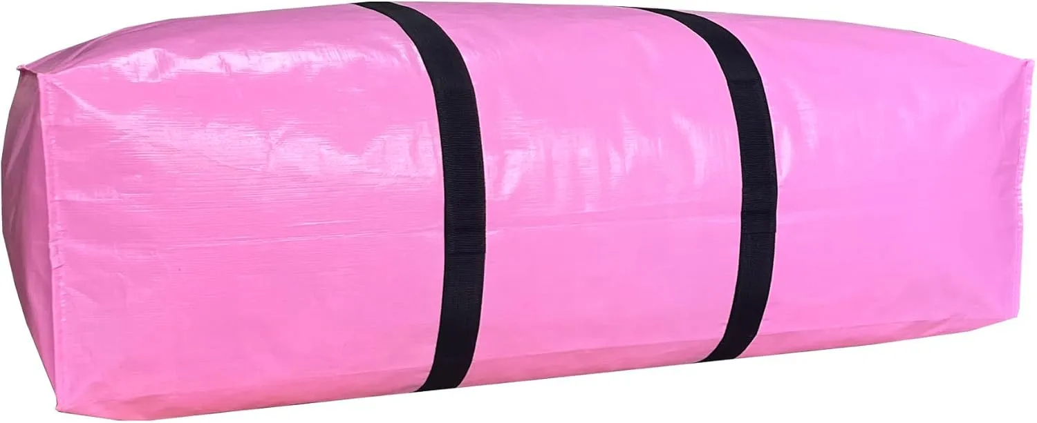 Extra Large Storage Bags, Jumbo Moving Tent Storage Bags, Waterproof Foldable Big Blue XL Duffle Bag for Travel, 38x23x11inch - 2PACK