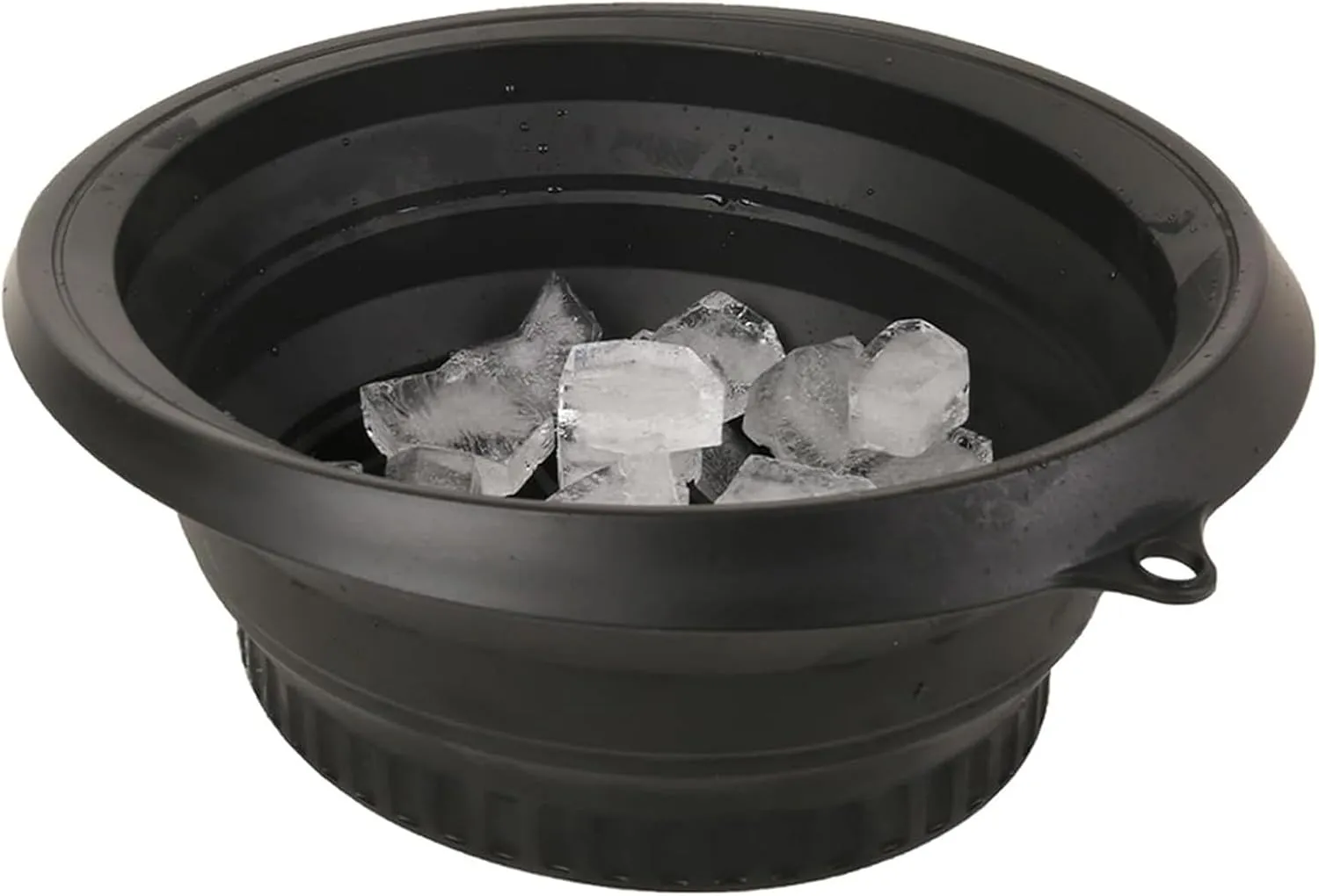 Face Bowl for Ice, Portable Foldable Silicone Ice Facial Bowl, with Built-in Ic𝖾 Tray, Foldable Cold Plunge Bow𝗅 for Skincare - for Home/Travel Use (black)