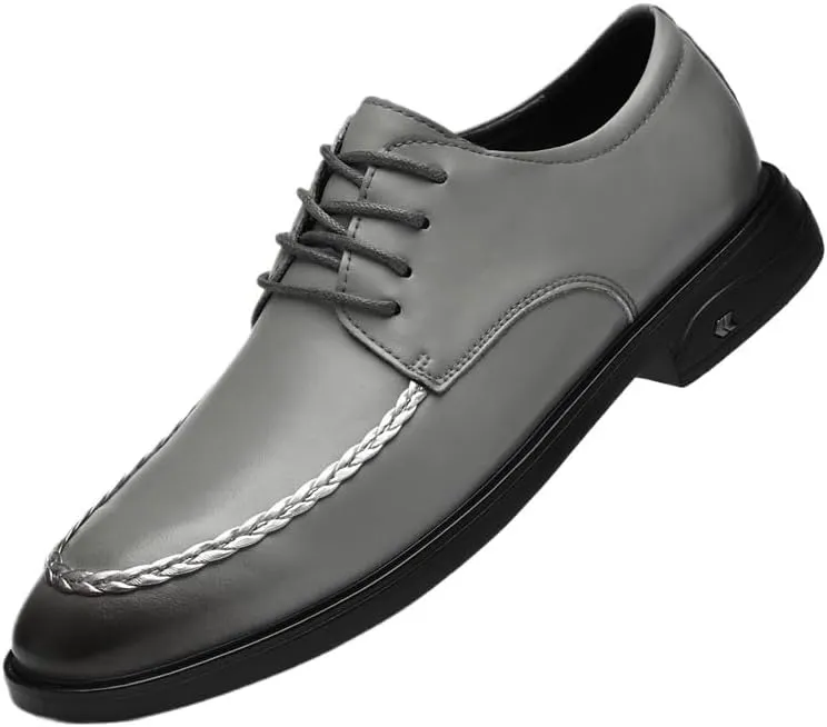 Fashionable Brogue Wingtip Dress Shoes Classic Patent Lace-up Oxfords Men's Casual Wedding Prom Leather Shoes
