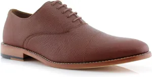 Ferro Aldo Men’s Classic Vegan Leather Lace-Up Oxford Formal Dress Shoes