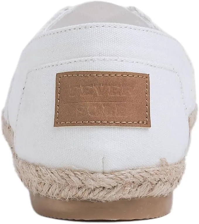 FEVERSOLE Close Toe Espadrilles Women's Comfort Breathable Slip On Flats Shoes