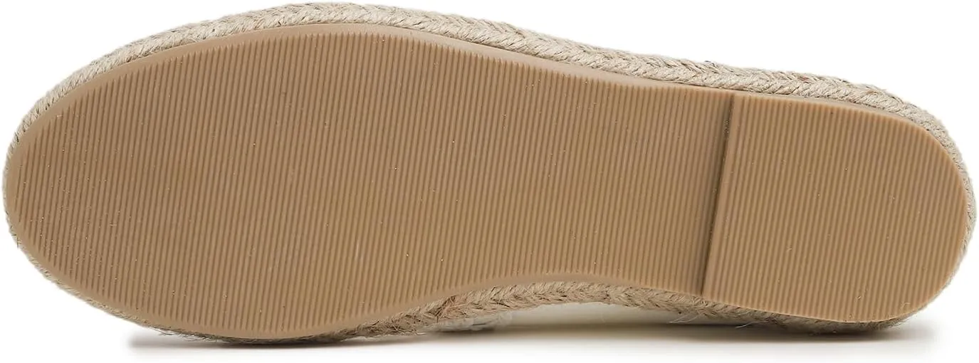 FEVERSOLE Close Toe Espadrilles Women's Comfort Breathable Slip On Flats Shoes