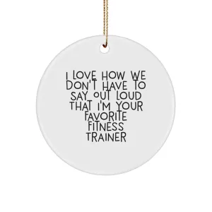 Fitness for Christmas, for Lover, Friends, from Gifts Ornament Inspirational Family, Funny for Don't miss out Her, Fitness Trainer Gift Gifts Circle Friends Quote Vibrant Him,