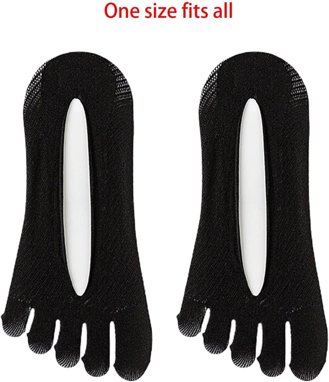 Five Toe Socks Hosiery Invisible Portable Sports Short Socks for Outdoor Women