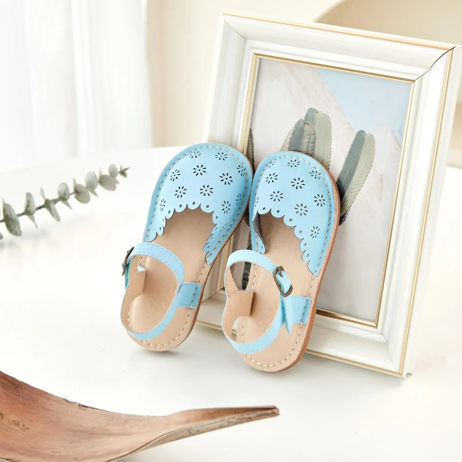 Flaryzone Toddler/Little Kids' Classic Rome Open-Toe Flat Sandals