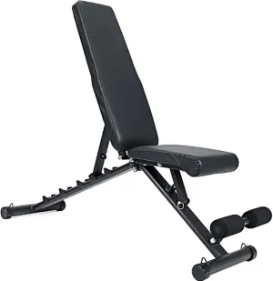 Foldable Gym Bench,Sit Up Multiuse Exercise Weight Bench,Adjustable Dumbbell Bench,for Beginners and Professionals,Max Load 350Kg