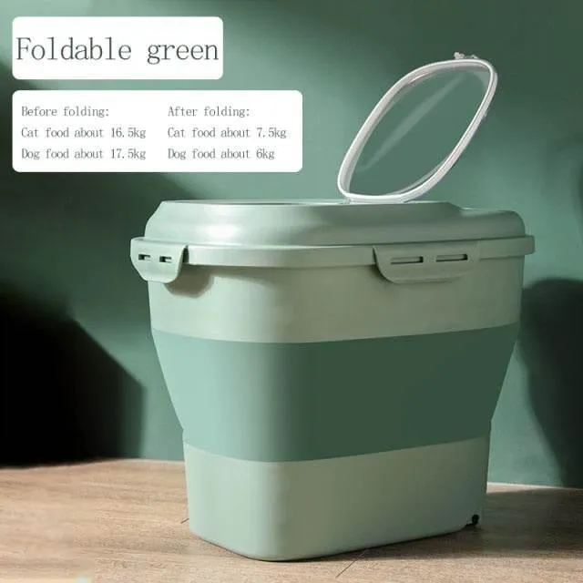 Foldable Moisture-Proof Food Storage Container - Space-Saving Kitchen Organizer