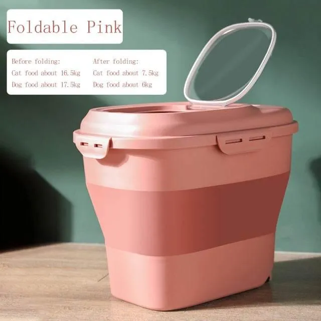 Foldable Moisture-Proof Food Storage Container - Space-Saving Kitchen Organizer